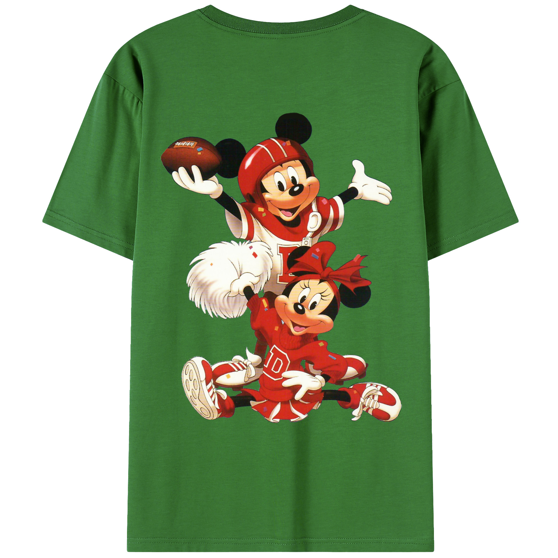 （画像用） ミッキーマウス Mickey Mouse レディース半袖Tシャツ(バックプリント)